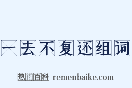 一去不复还组词是什么意思的图片